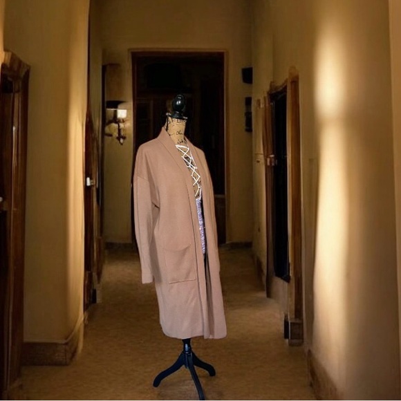 Cozy Camel Open Front Cardigan - Picture 6 of 7